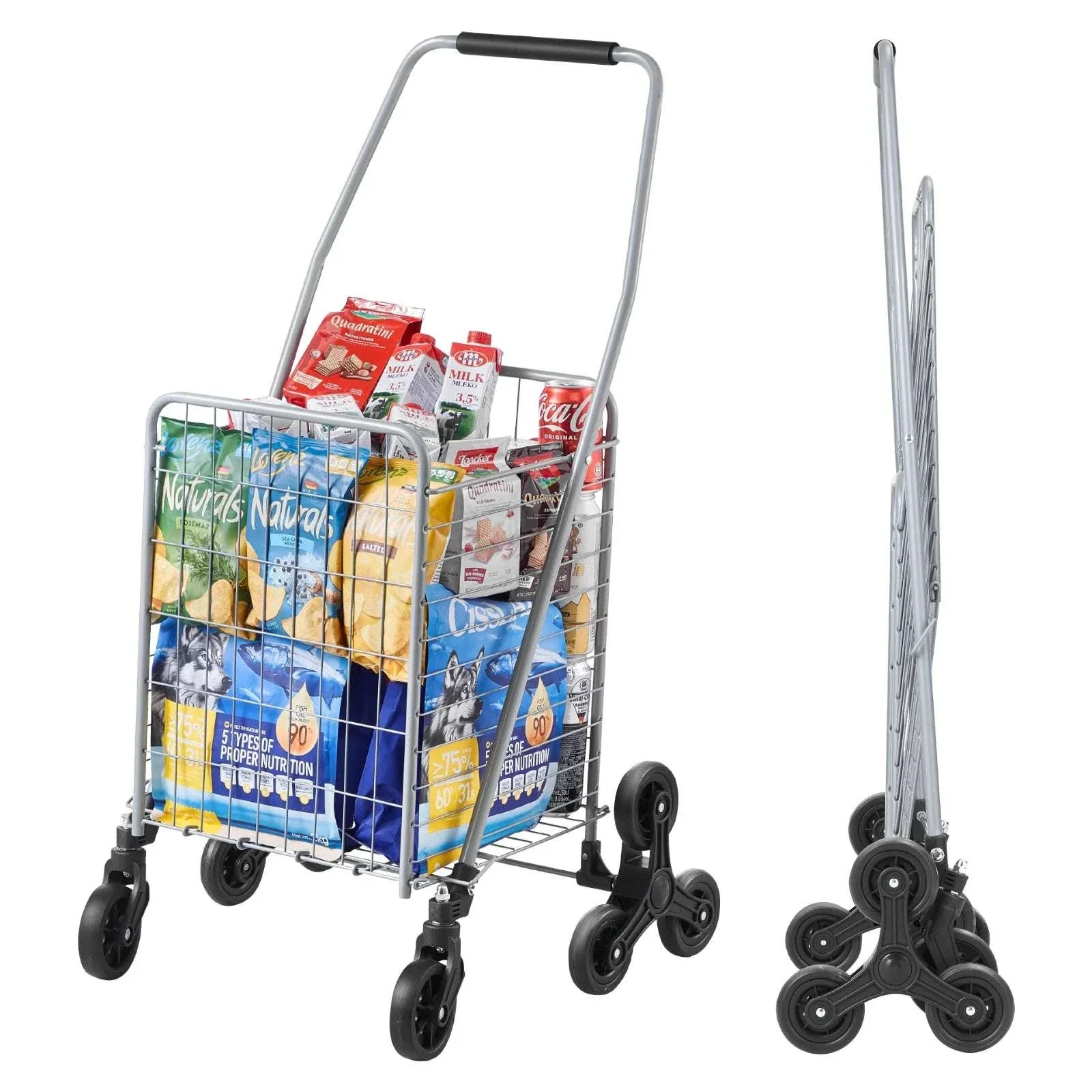 Folding Stair Climbing Cart with 88lb Capacity and 45L Space