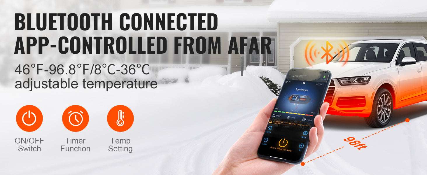 8KW 12V Diesel Air Heater with Bluetooth & Altitude Control - Image 10