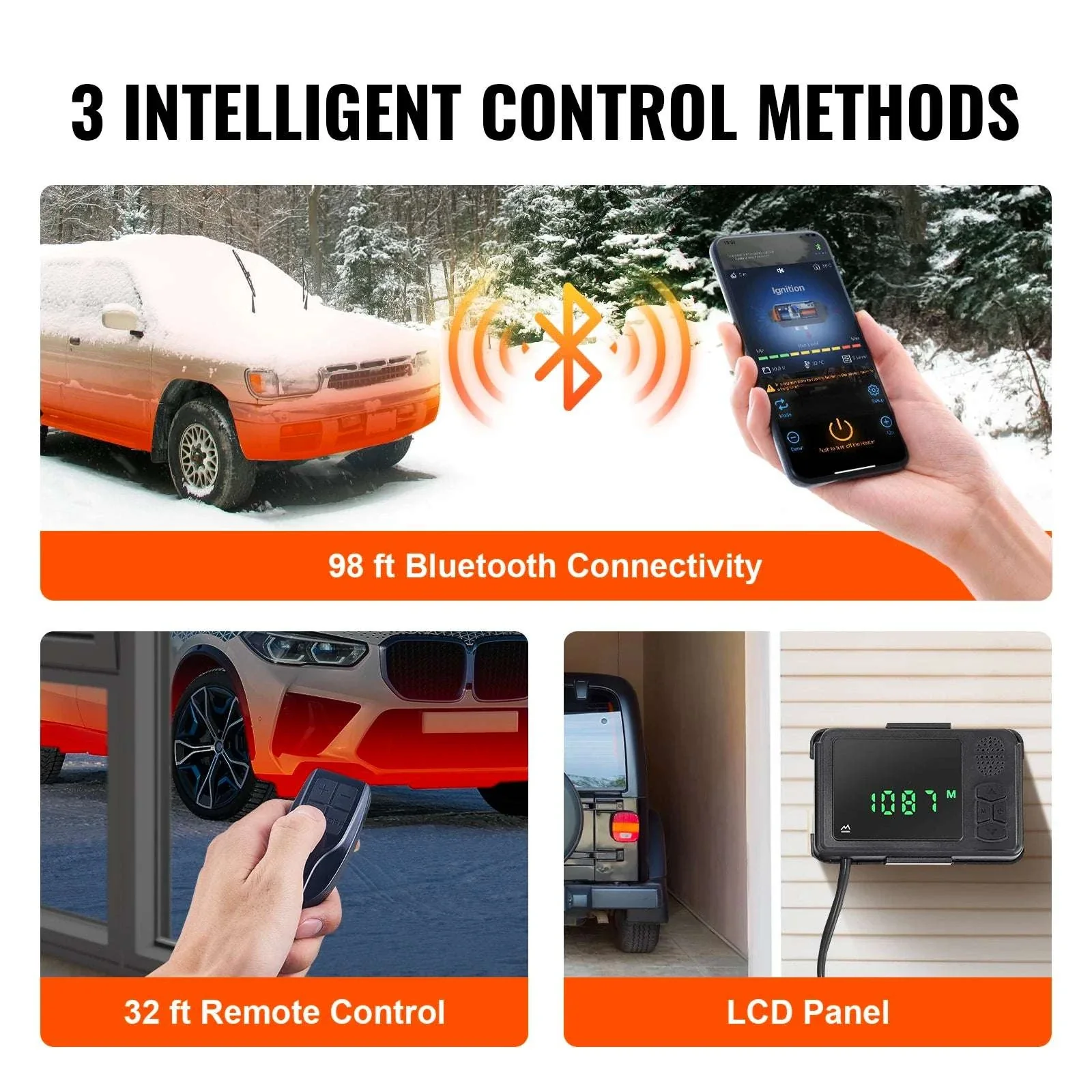 8KW 12V Diesel Air Heater with Bluetooth & Altitude Control - Image 3