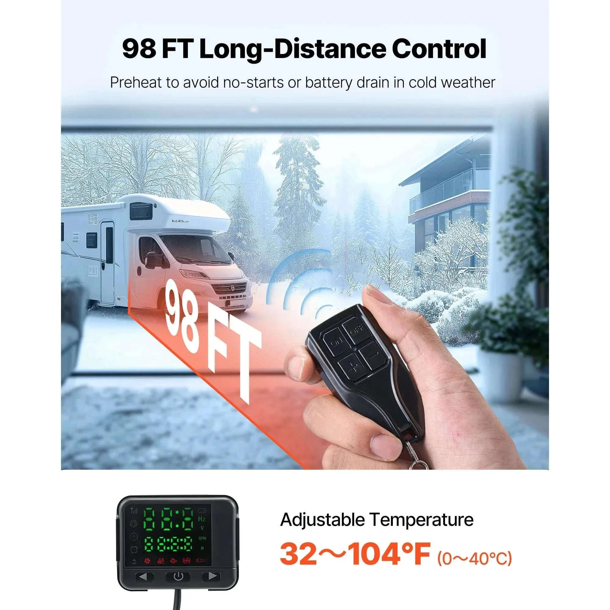 8KW Diesel Air Heater 12-24V with Remote Control for RV & Vehicles - Image 4