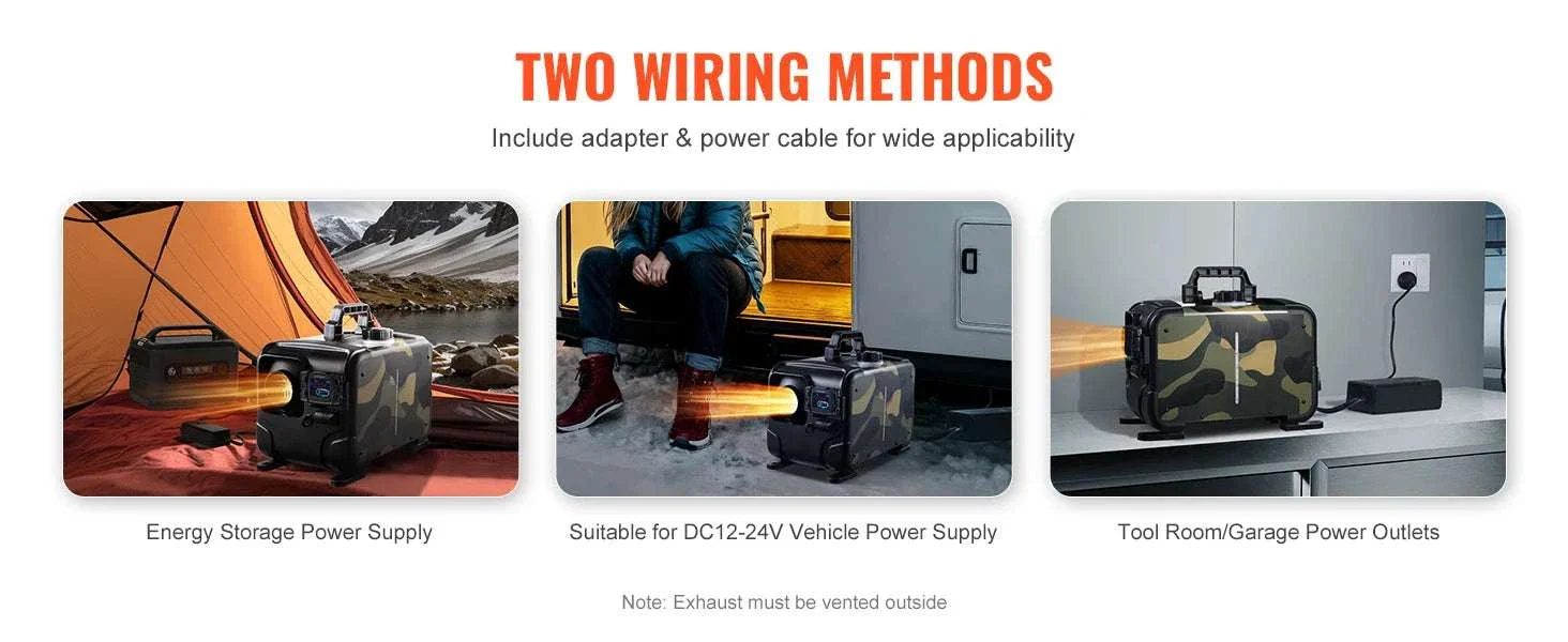 8KW Diesel Air Heater 12V/24V with Bluetooth, CO Alarm & Remote - Image 9