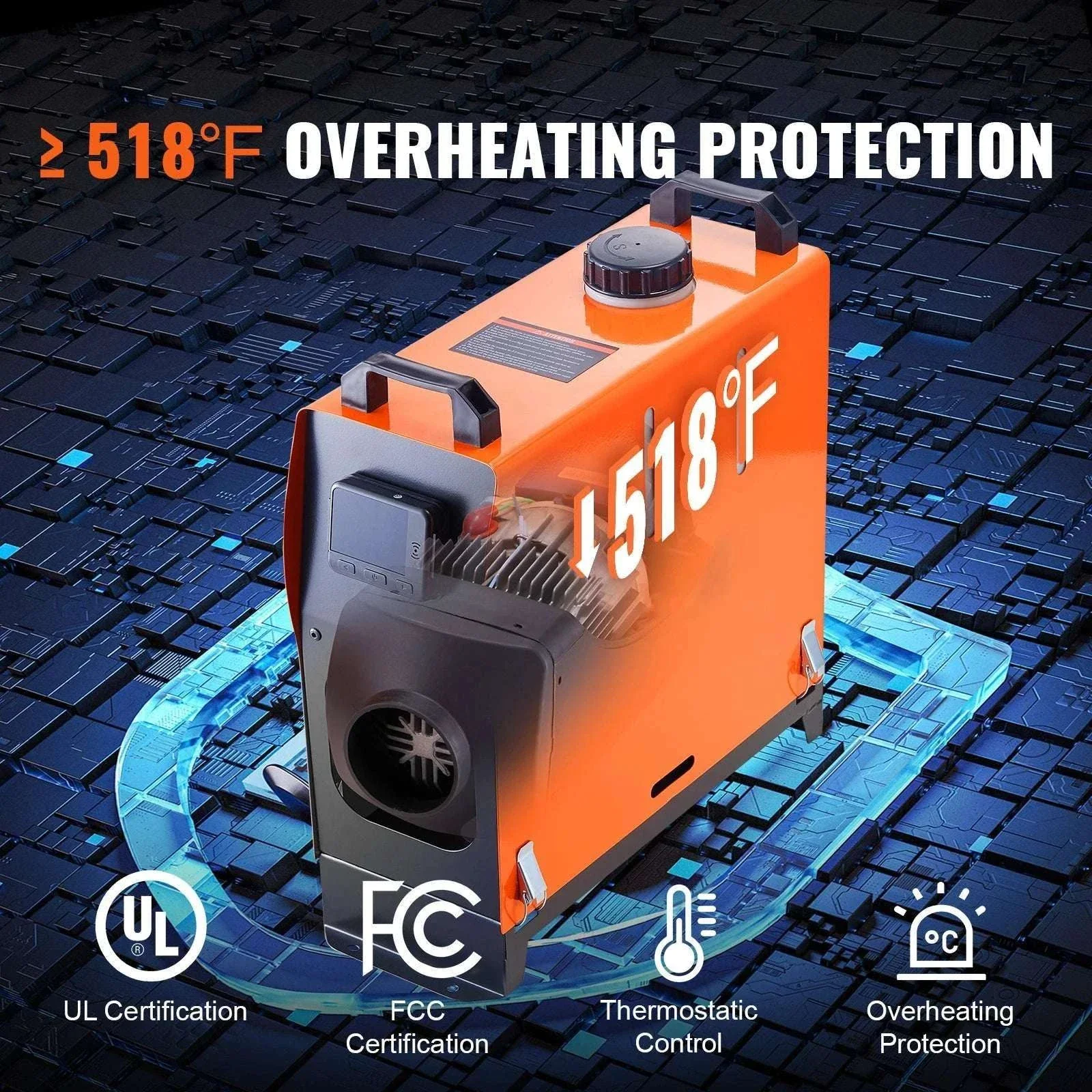 8KW Diesel Air Heater All-in-One Portable Parking Heater 12V - Image 5