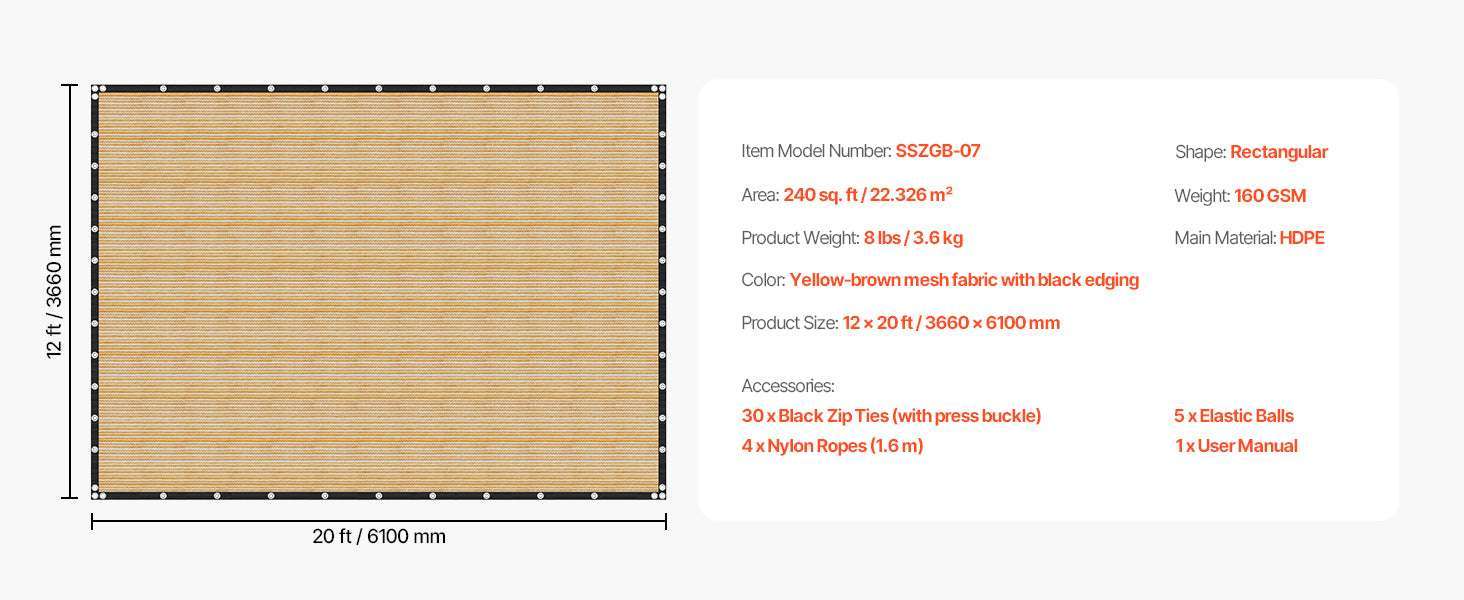 90% Sun Shade Cloth HDPE Pergola Cover for Patio Garden - Image 17
