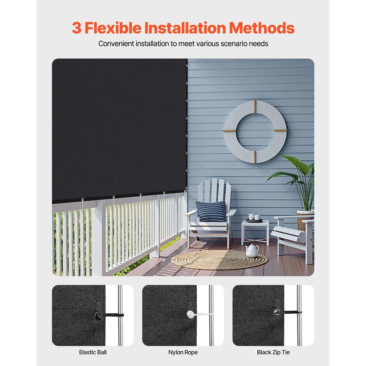 90% Sun Shade Cloth HDPE Pergola Cover for Patio Garden - Image 3