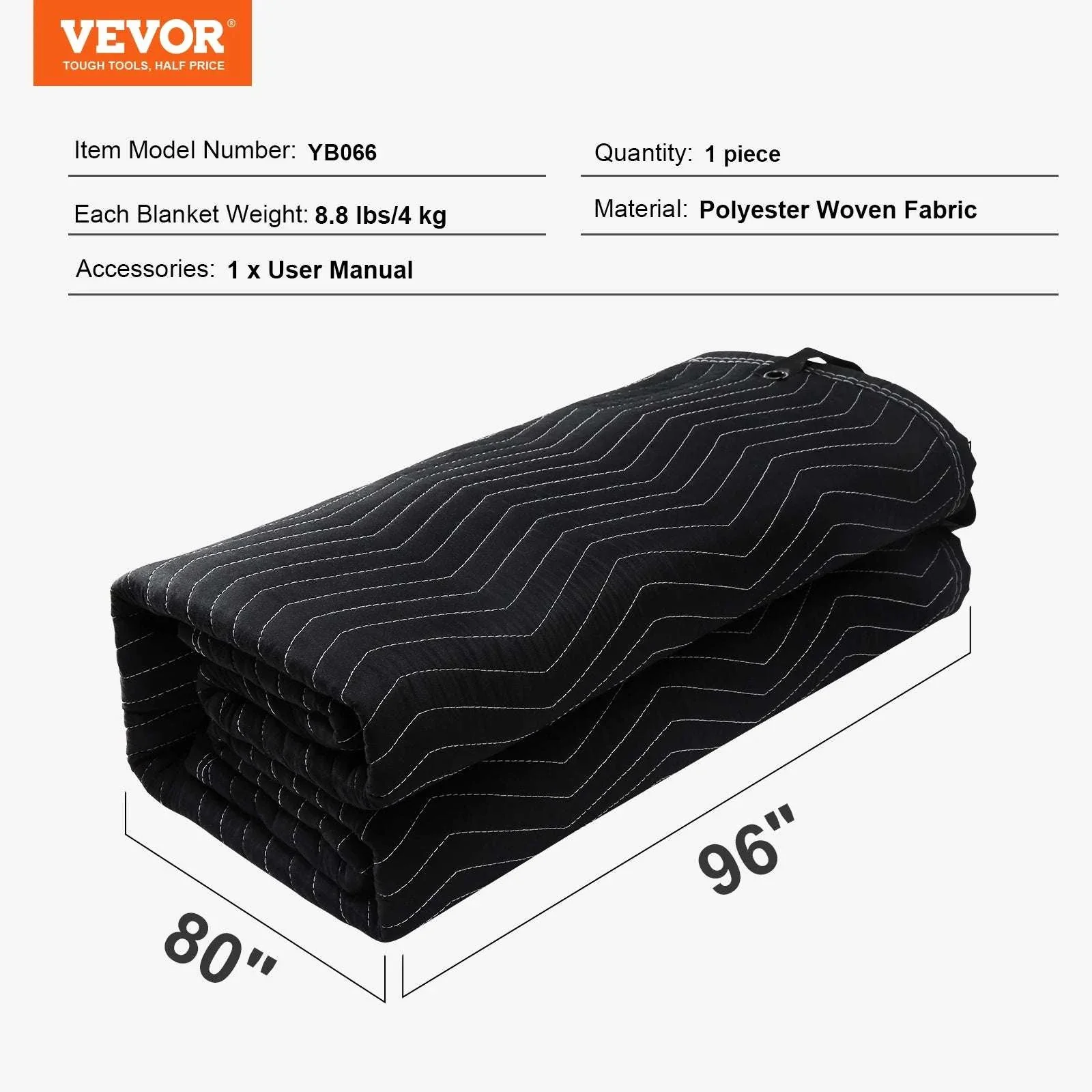 96 x 80 Sound Dampening Blanket with Grommets for Studio & Home - Image 14