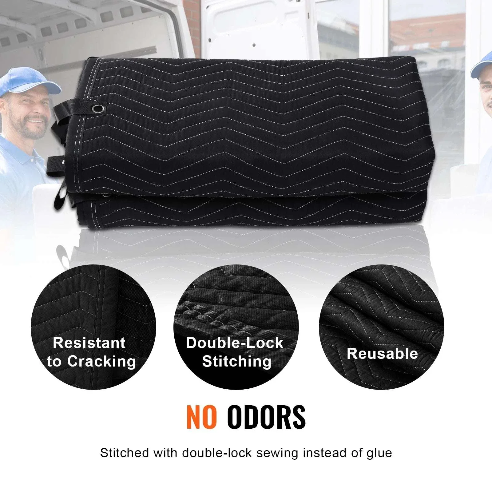 96 x 80 Sound Dampening Blanket with Grommets for Studio & Home - Image 4