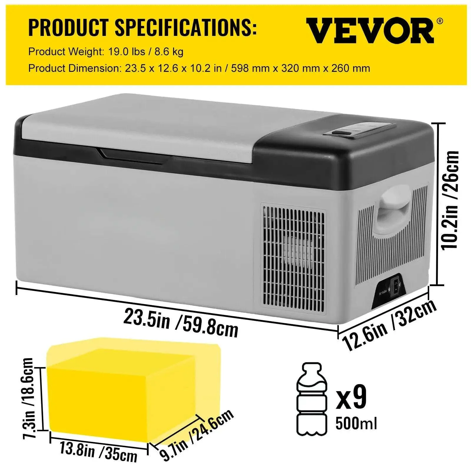Portable Car Fridge Freezer 9L/15L Compressor Cooler for Travel - Image 20