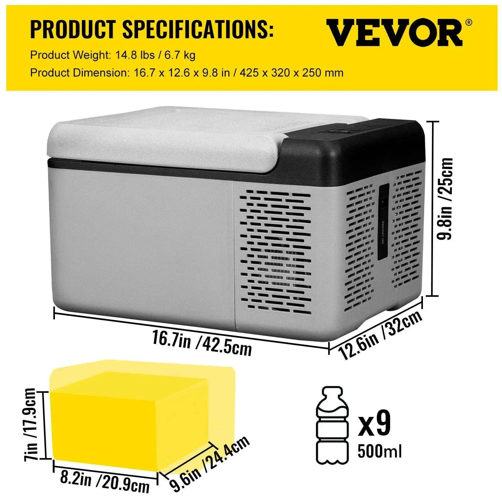 Portable Car Fridge Freezer 9L/15L Compressor Cooler for Travel - Image 21