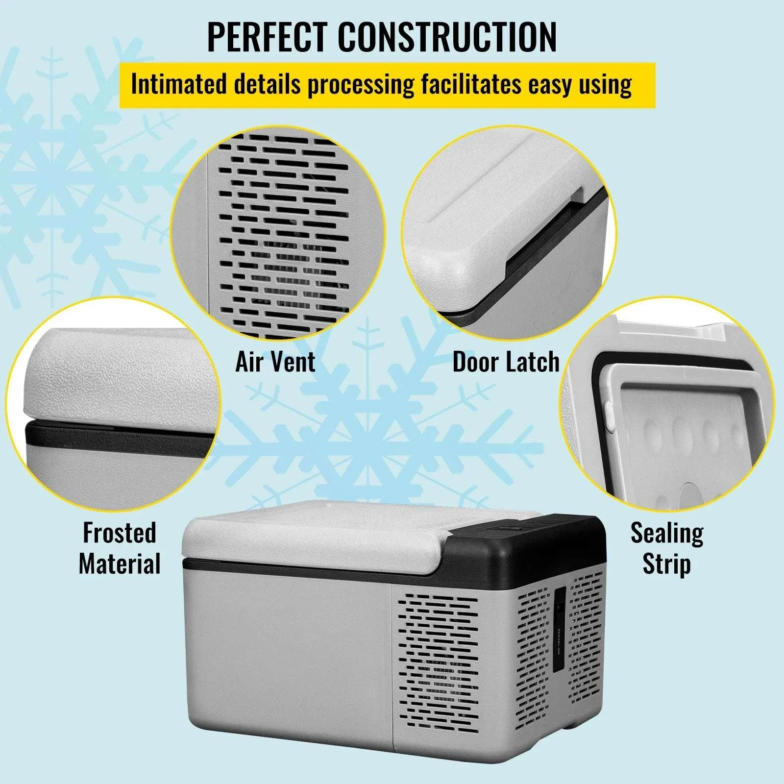 Portable Car Fridge Freezer 9L/15L Compressor Cooler for Travel - Image 6