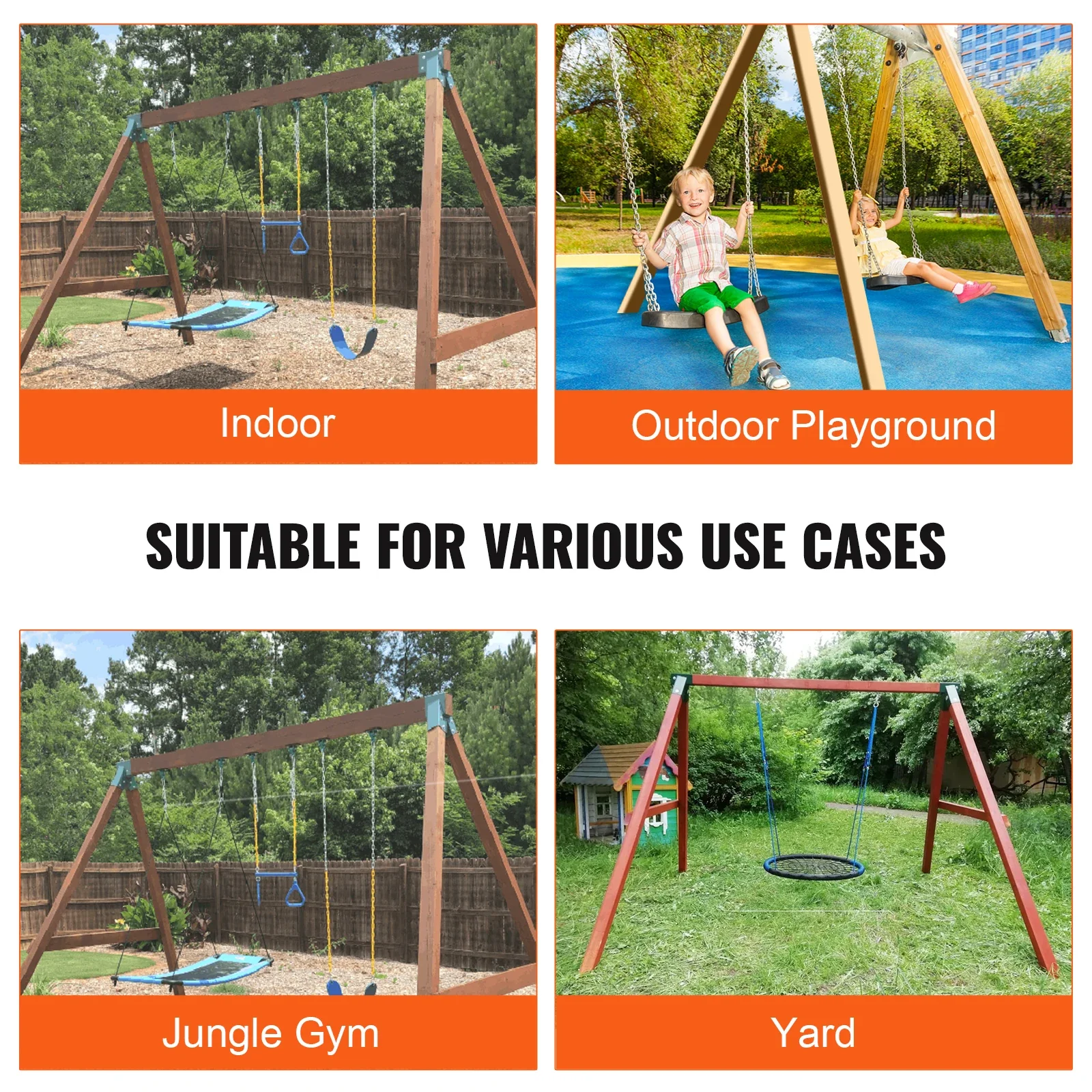 Heavy Duty A-Frame Swing Set Brackets with Mounting Hardware - Image 6