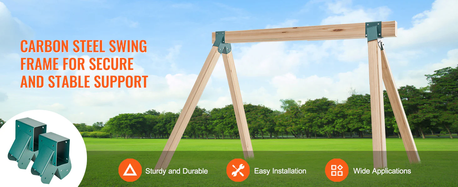 Heavy Duty A-Frame Swing Set Brackets with Mounting Hardware - Image 8