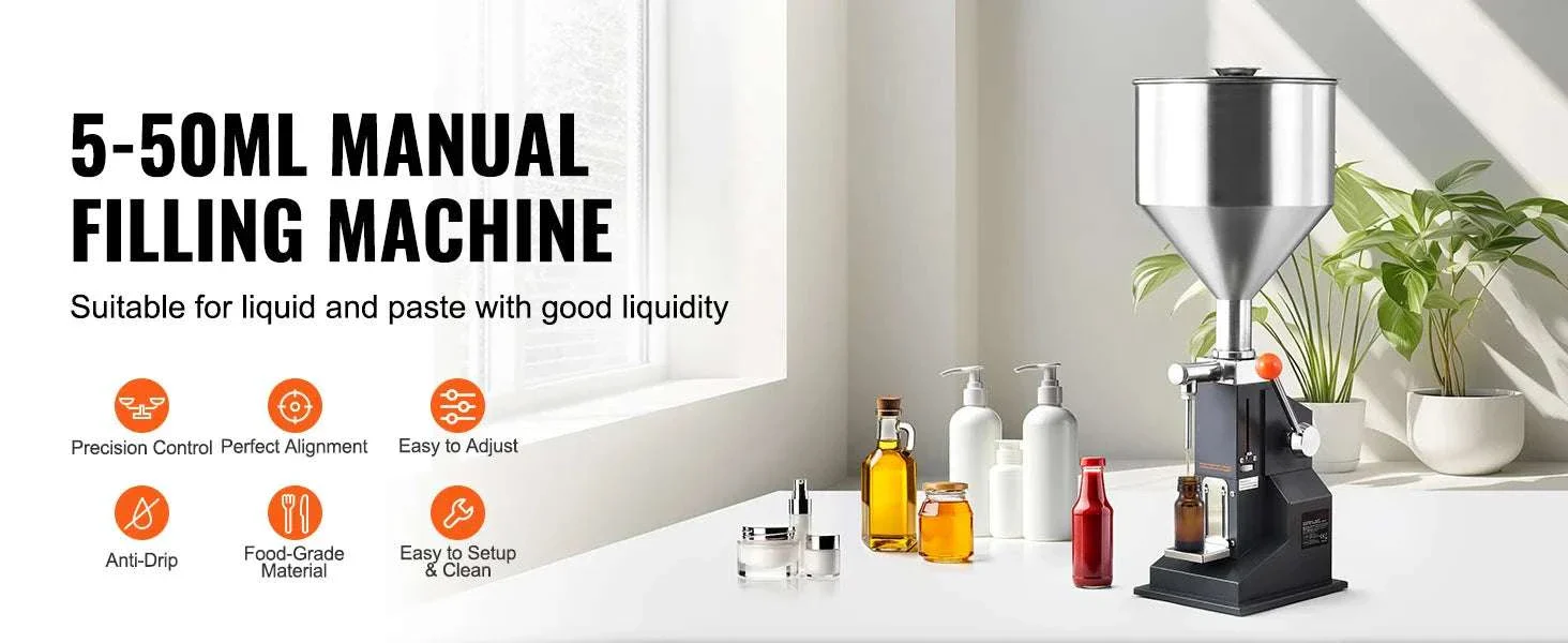 Manual Liquid Filling Machine 5–100ml Adjustable Bottle Filler - Image 8