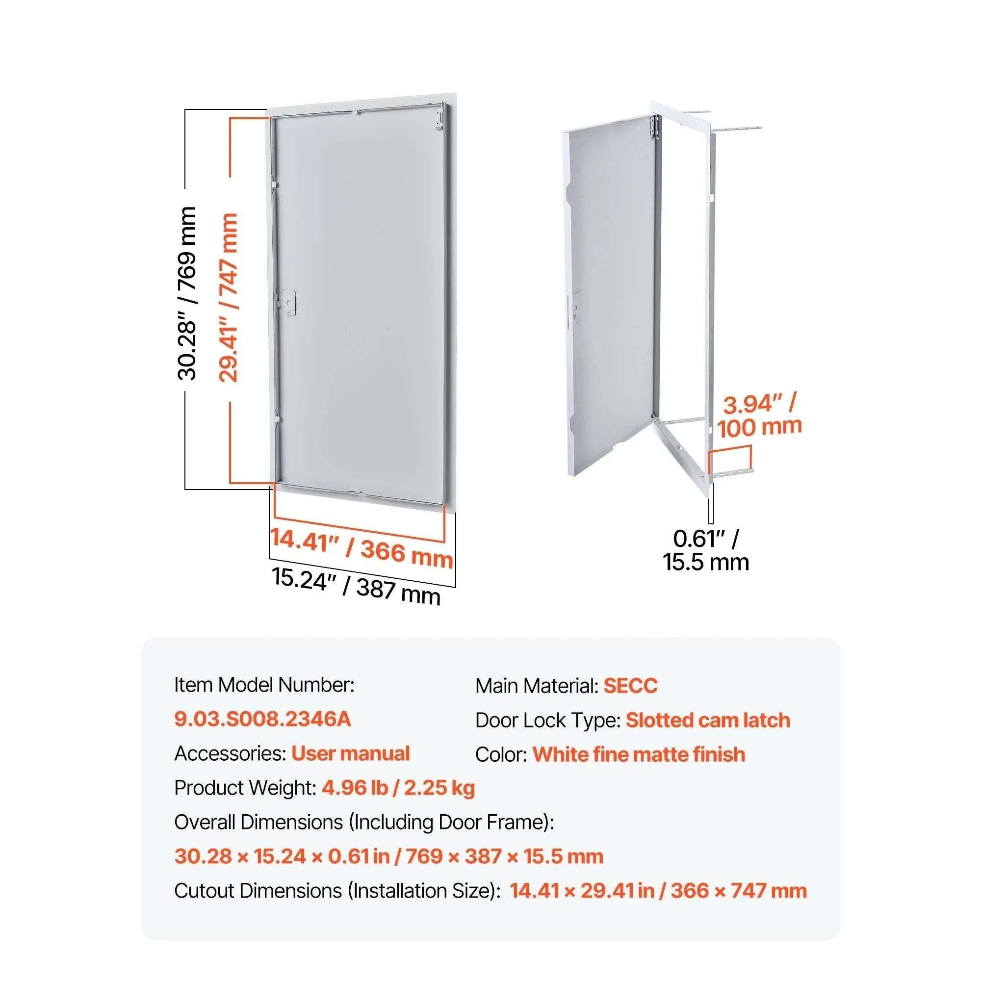 Drywall Access Panel Hinged Steel Door for Wall Ceiling Maintenance - Image 7