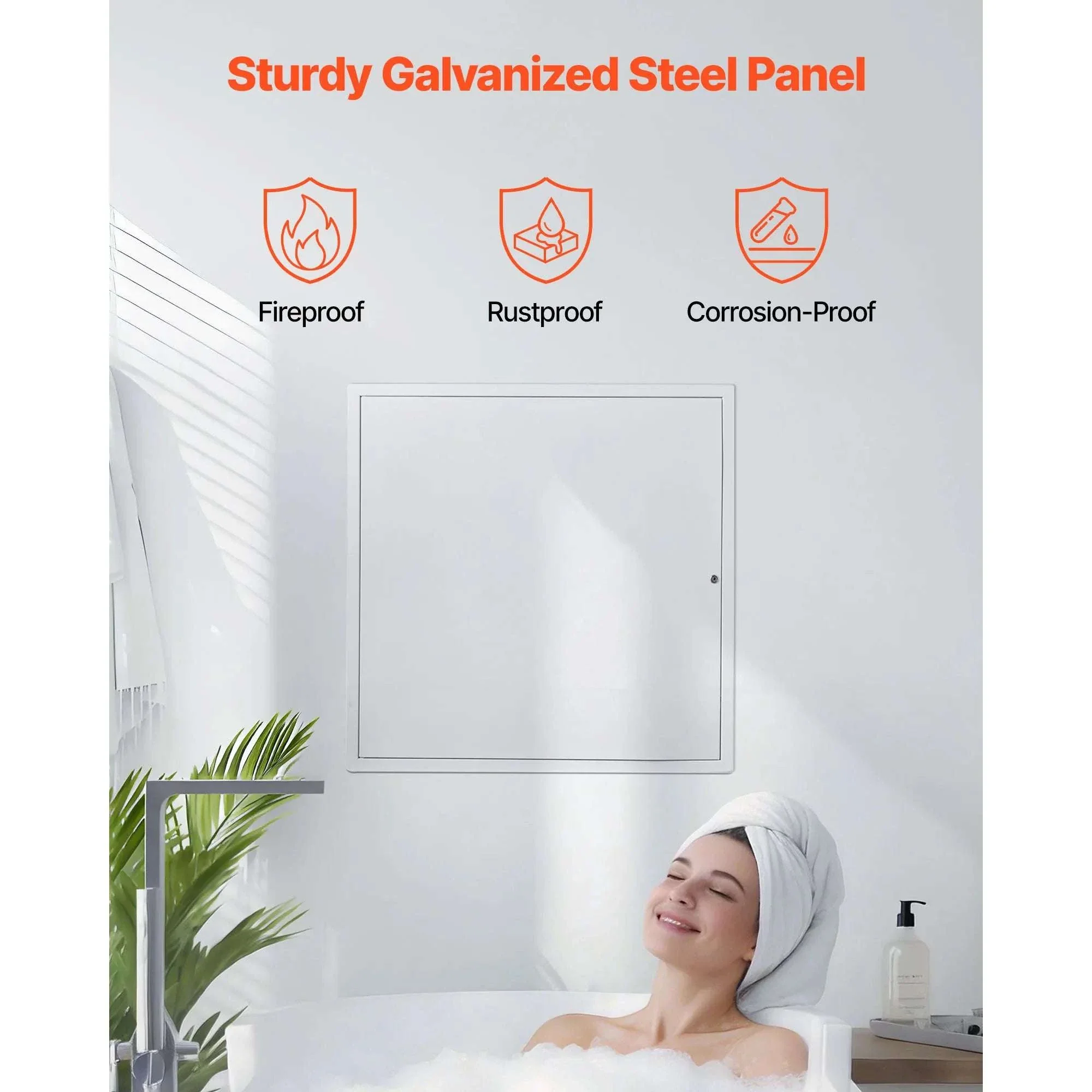24.4 x 24.4 in Drywall Access Panel with Key Lock Steel Door - Image 3
