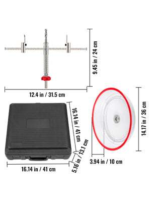Adjustable Hole Saw Cutter Kit 40–200mm with Dust Shield - Image 16