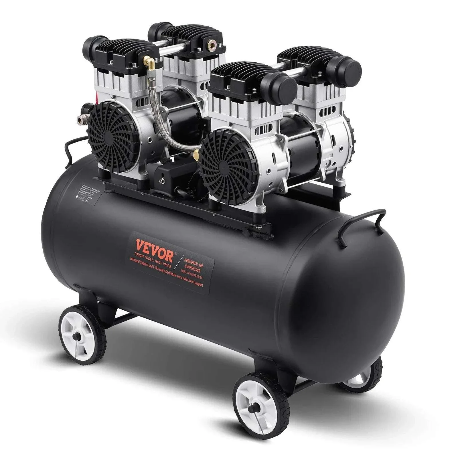 Oil-Free Air Compressor Quiet Electric Pump for Tires & Tools