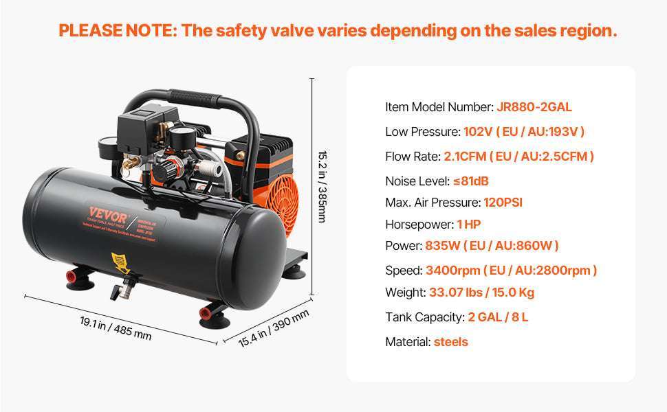 Oil-Free Air Compressor Quiet Electric Pump for Tires & Tools - Image 18