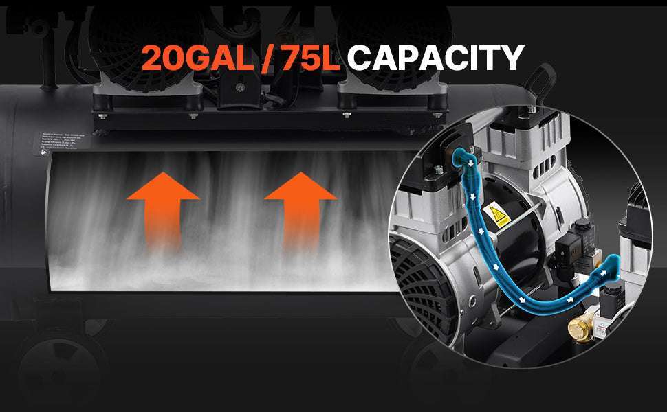 Oil-Free Air Compressor Quiet Electric Pump for Tires & Tools - Image 9