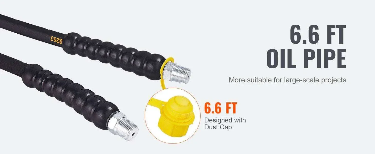 Air Hydraulic Pump 10,000 PSI Foot Pedal with 1.6L Reservoir - Image 9