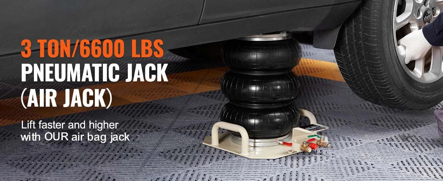 3 Ton Air Bag Jack Fast Lift Pneumatic Car Jack 5–17.7 Inches - Image 8