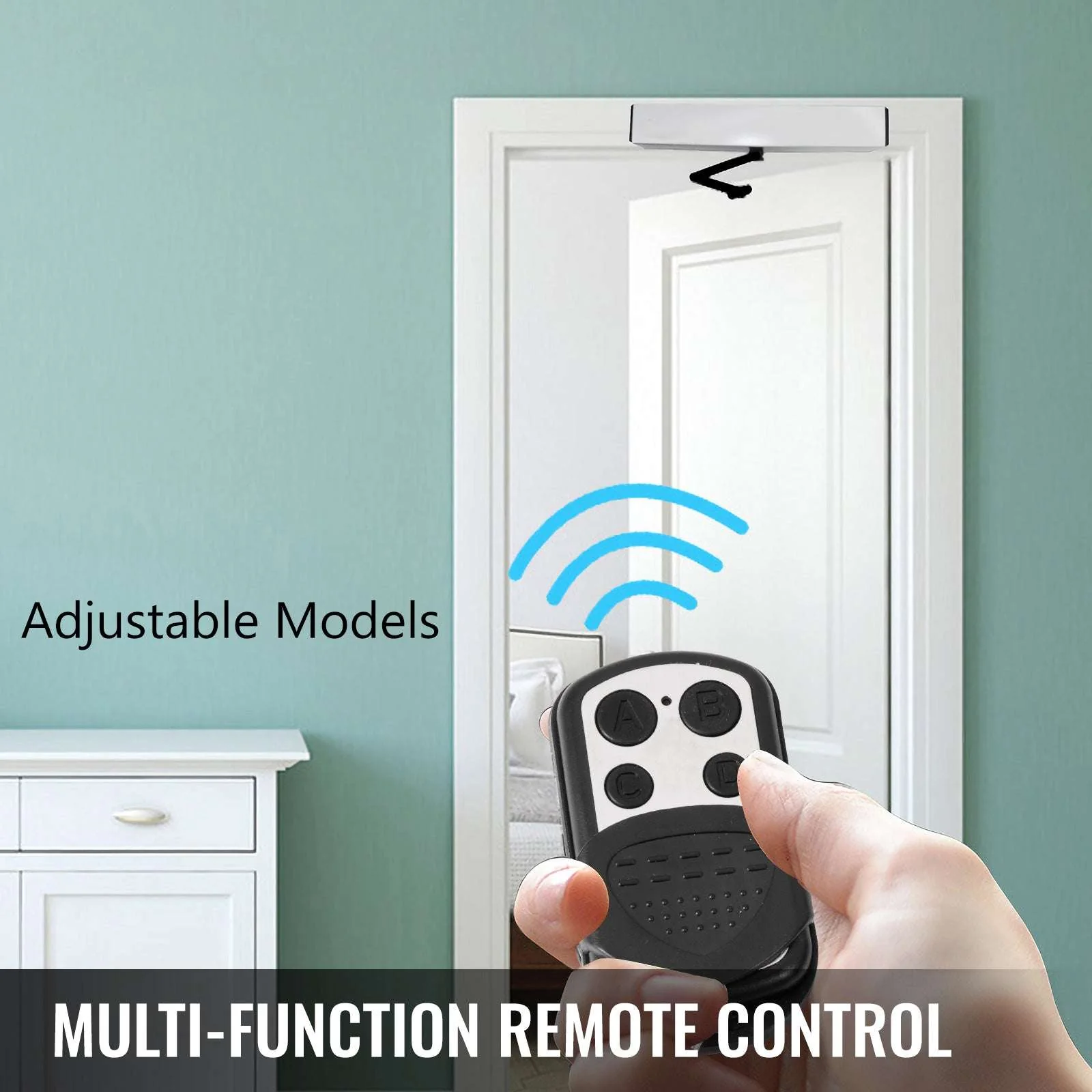 Automatic Door Opener Kit with Sensor & Remote 120° Swing - Image 13
