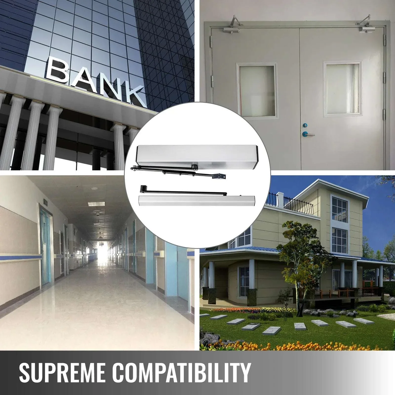 Automatic Door Opener Kit with Sensor & Remote 120° Swing - Image 2