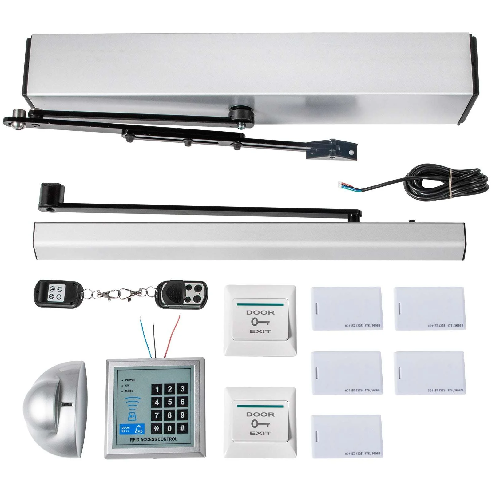 Automatic Door Opener Kit with Sensor & Remote 120° Swing - Image 9