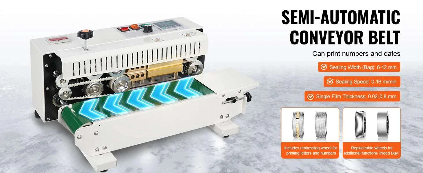 Continuous Band Sealer Machine with Count Function for Plastic Bags - Image 10