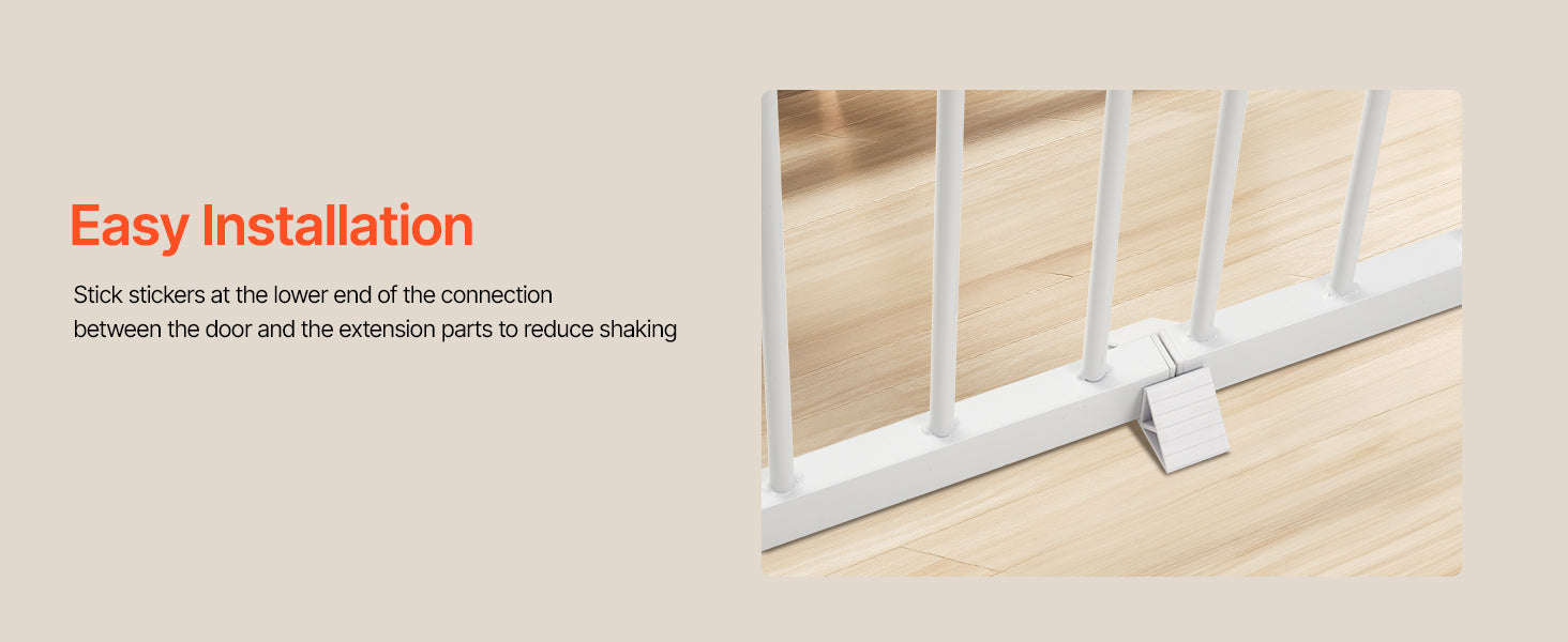 Pressure Mount Baby Gate 28–36 Inches Tall, No-Drill Safety - Image 14