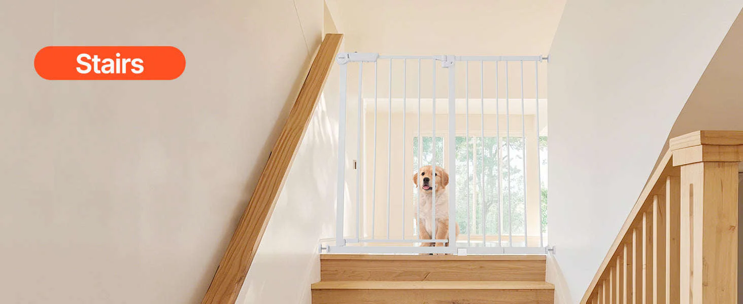 Pressure Mount Baby Gate 28–36 Inches Tall, No-Drill Safety - Image 17