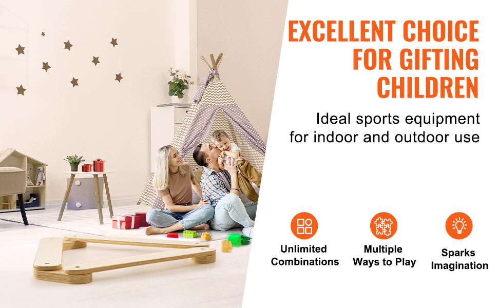 Wooden Kids Balance Beam Set for Indoor & Outdoor Play - Image 12