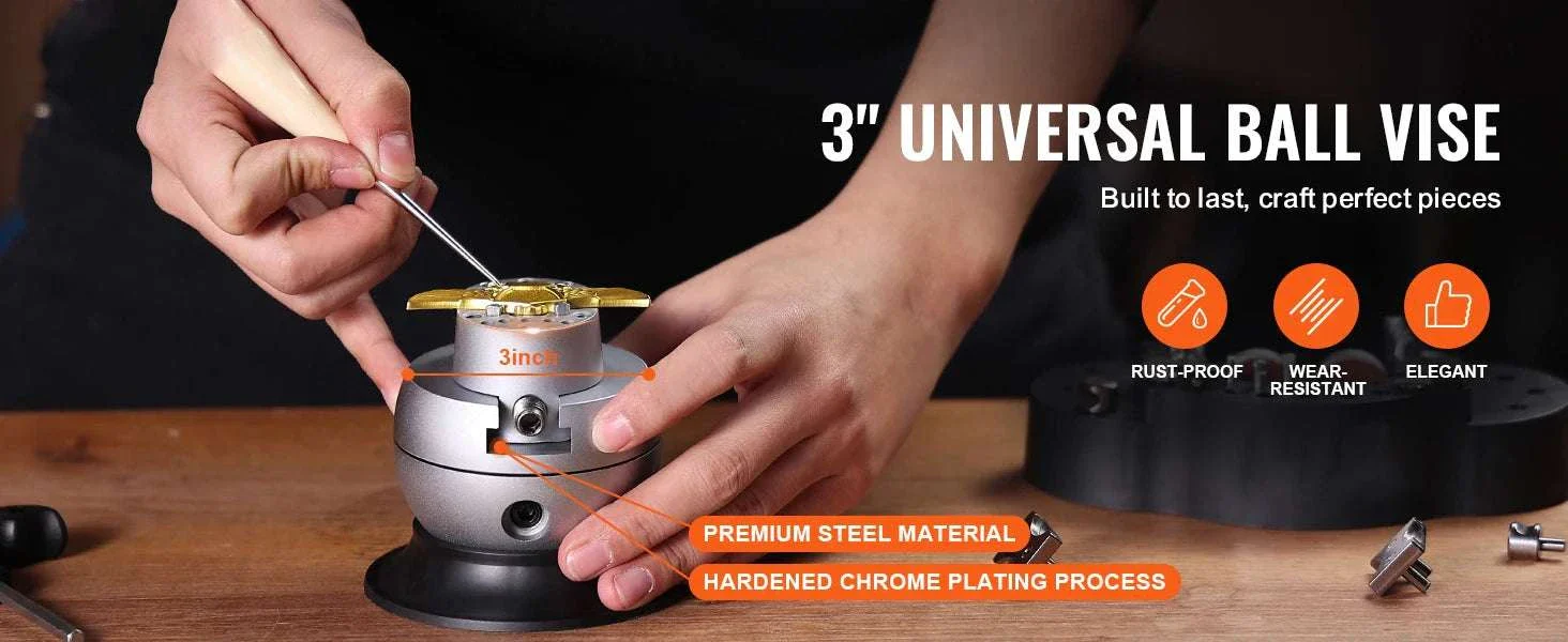Ball Vise Engraving Block with 360° Rotation for Jewelry Work - Image 8