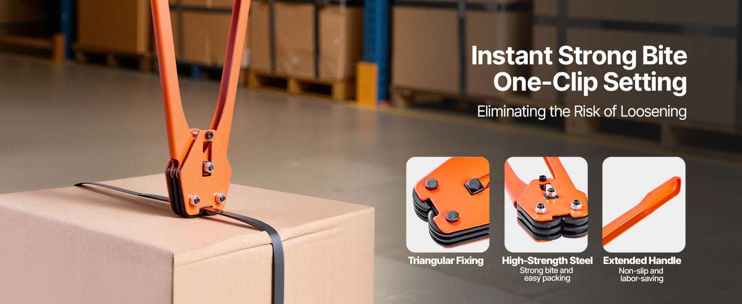 Manual Strapping Kit with 2000ft PET Band & Sealer Tool Set - Image 10