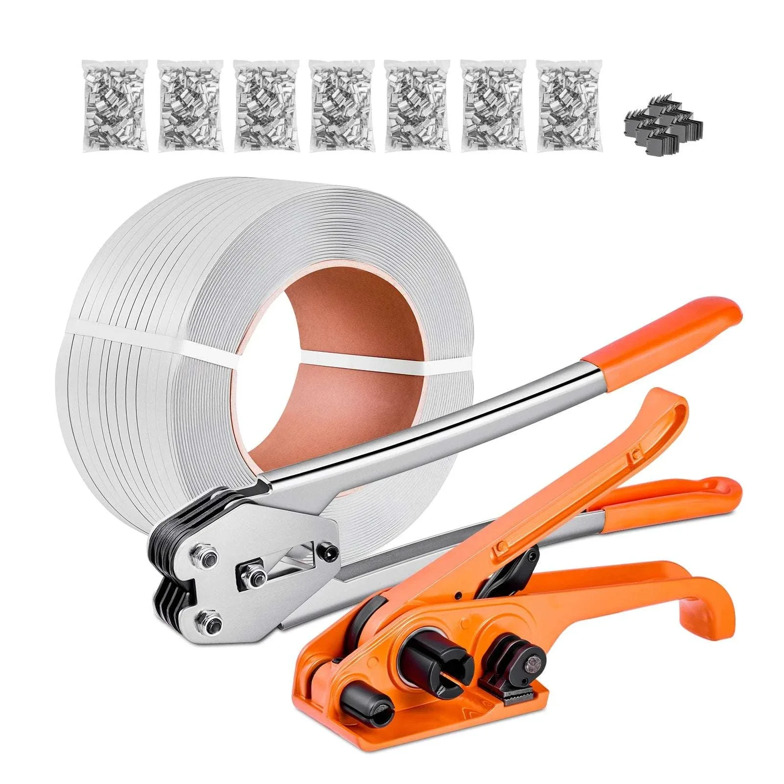 Manual Pallet Strapping Kit with 3200ft PP Band & 1000 Seals