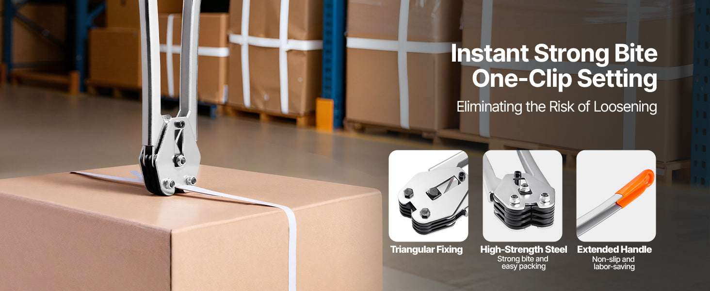 Manual Pallet Strapping Kit with 3200ft PP Band & 1000 Seals - Image 10
