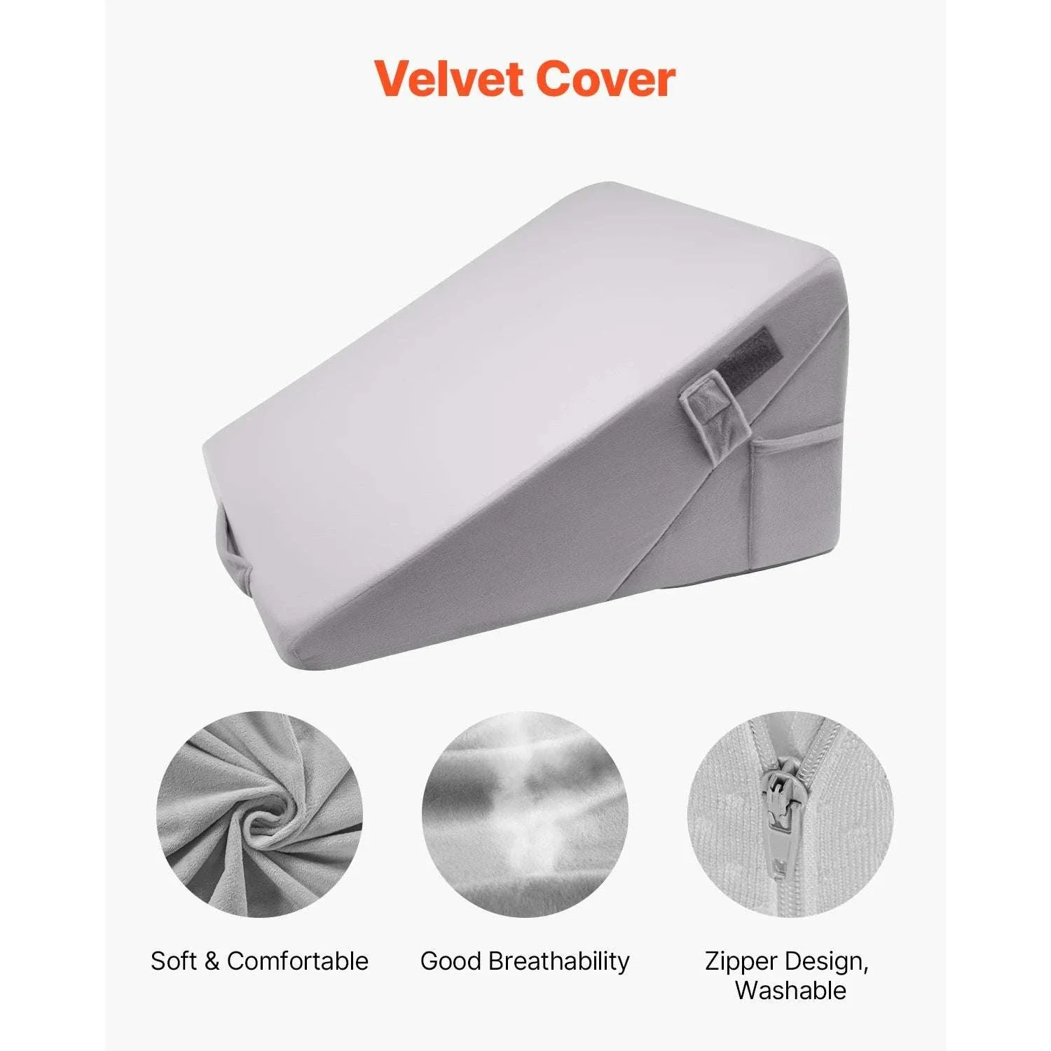 Bed Wedge Pillow for Acid Reflux, Snoring & Post-Surgery Support - Image 3