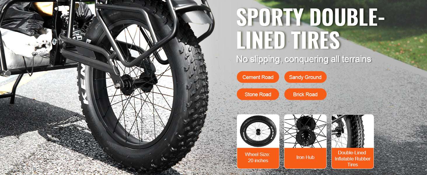 Bike Cargo Trailer 70 lbs Capacity with Quick Release & 20" Wheels - Image 10