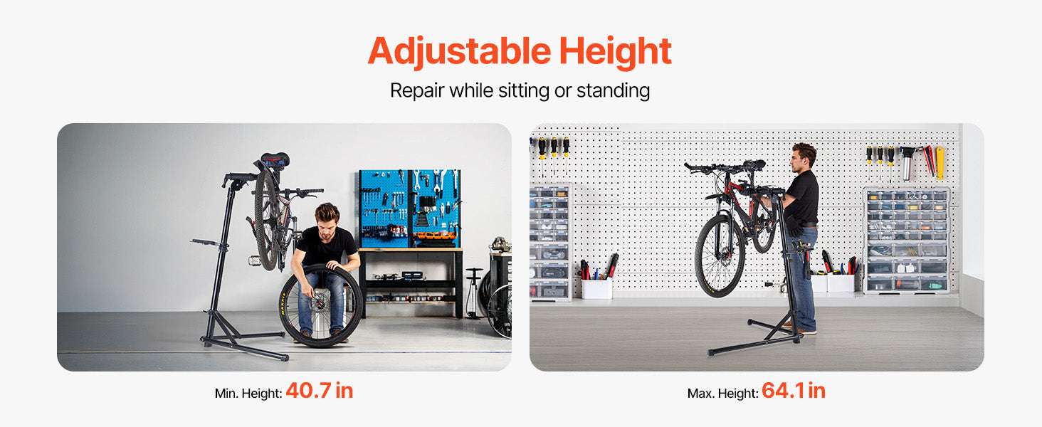 Adjustable Bike Repair Stand Foldable Work Stand with 360° Clamp - Image 11