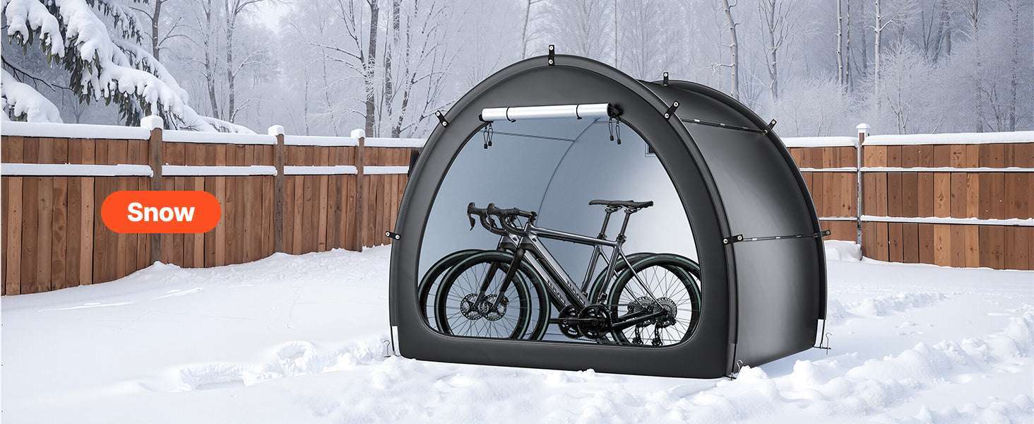 Waterproof Bike Storage Tent with Vent Window and Fiberglass Frame - Image 11
