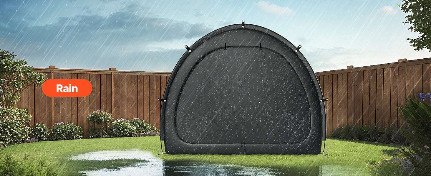 Waterproof Bike Storage Tent with Vent Window and Fiberglass Frame - Image 12