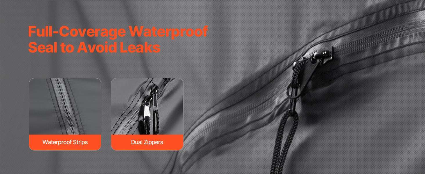 Waterproof Bike Storage Tent with Vent Window and Fiberglass Frame - Image 9