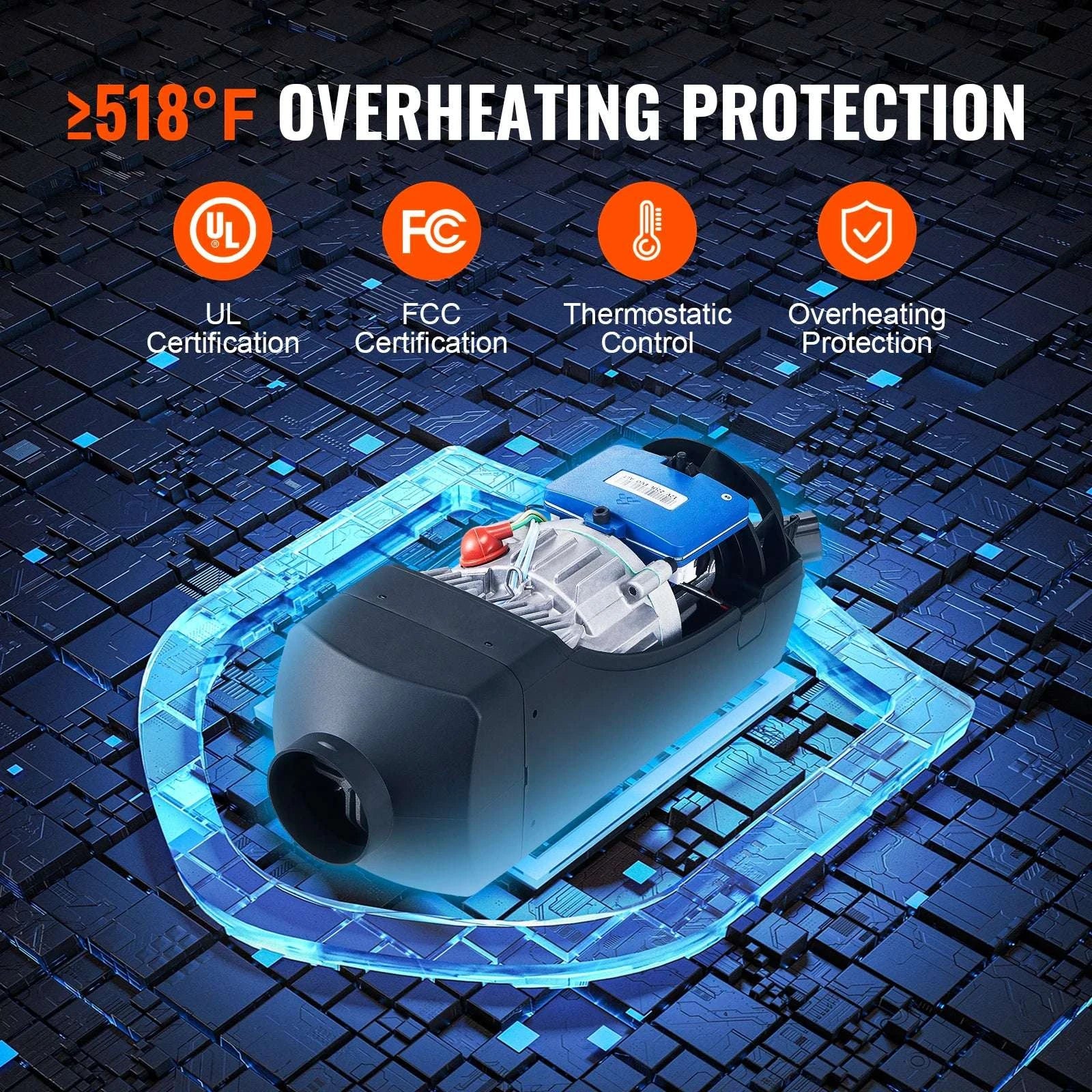 8KW Diesel Air Heater with Bluetooth App Control for RV & Vehicles - Image 5