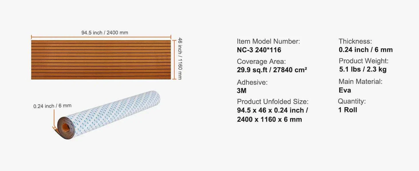 EVA Foam Boat Deck Flooring Non-Slip Self-Adhesive Marine Mat - Image 14