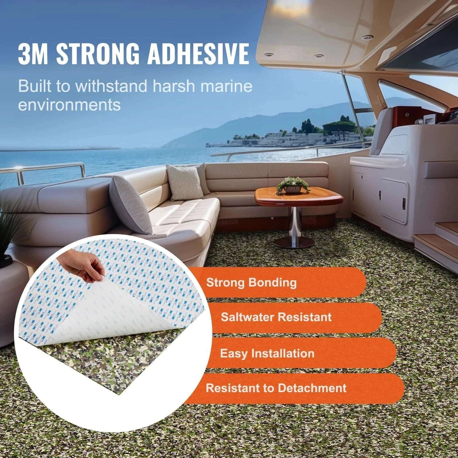 EVA Foam Boat Deck Flooring Non-Slip Self-Adhesive Marine Mat - Image 2