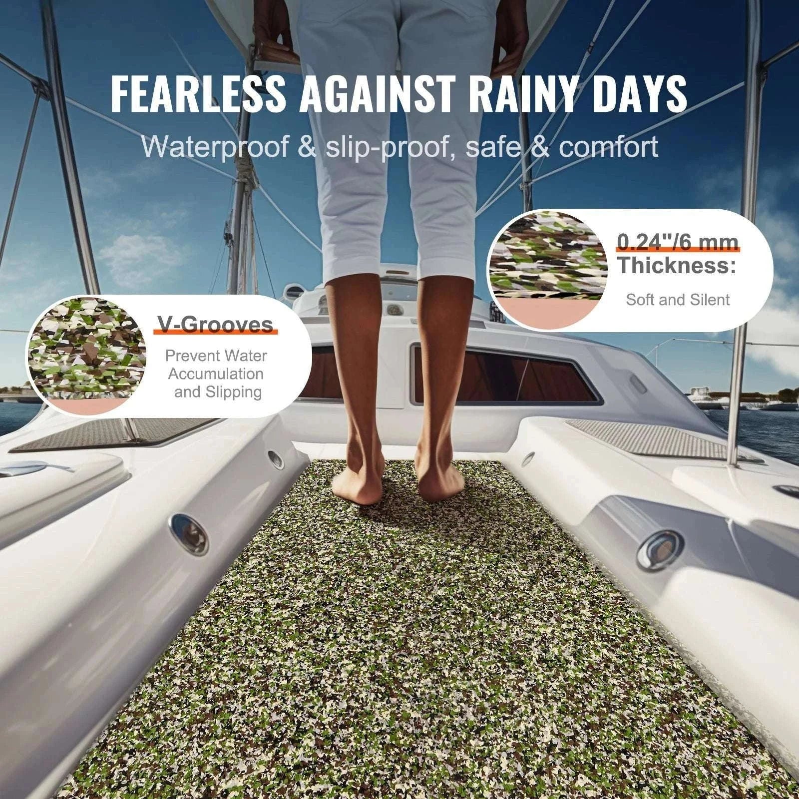 EVA Foam Boat Deck Flooring Non-Slip Self-Adhesive Marine Mat - Image 3