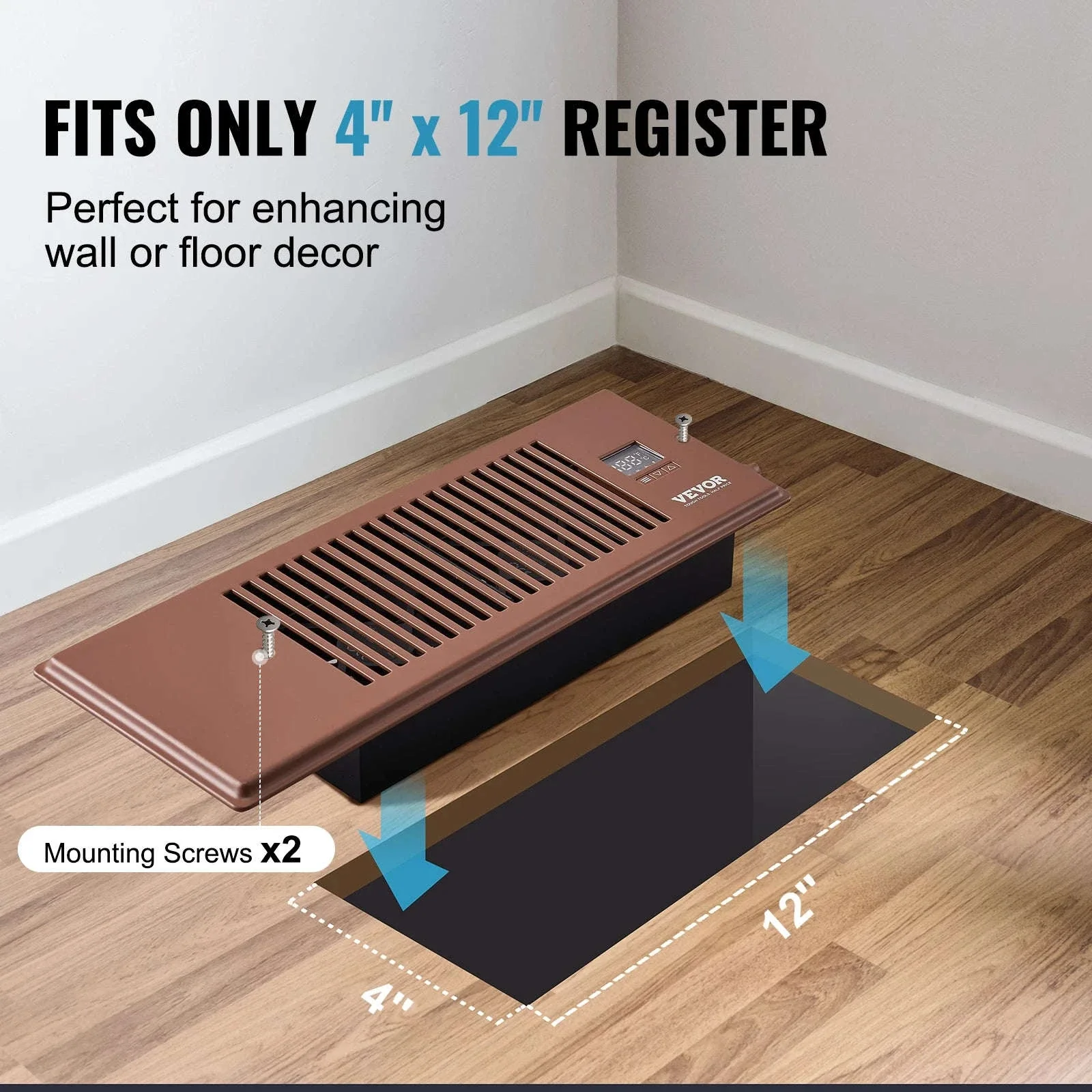 4x12 Register Booster Fan 100CFM with LCD Controller & Remote - Image 6