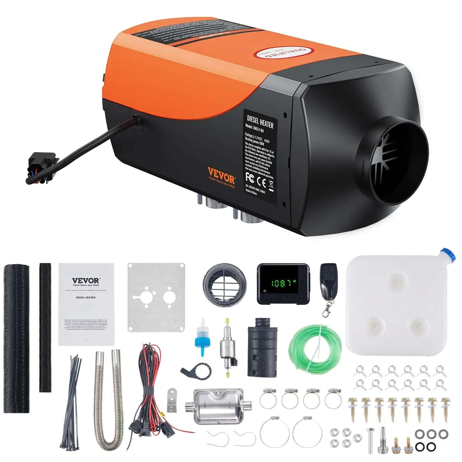 12V Diesel Air Heater with Remote Control for Car, RV & Truck Use - Image 23