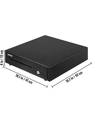 16" Cash Register Drawer for POS with Lock & Coin Tray - Image 18