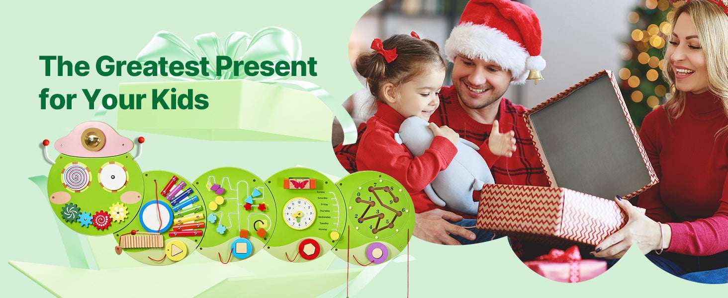 Montessori Wall Busy Board for Kids – 12 Activity Sensory Panel - Image 12