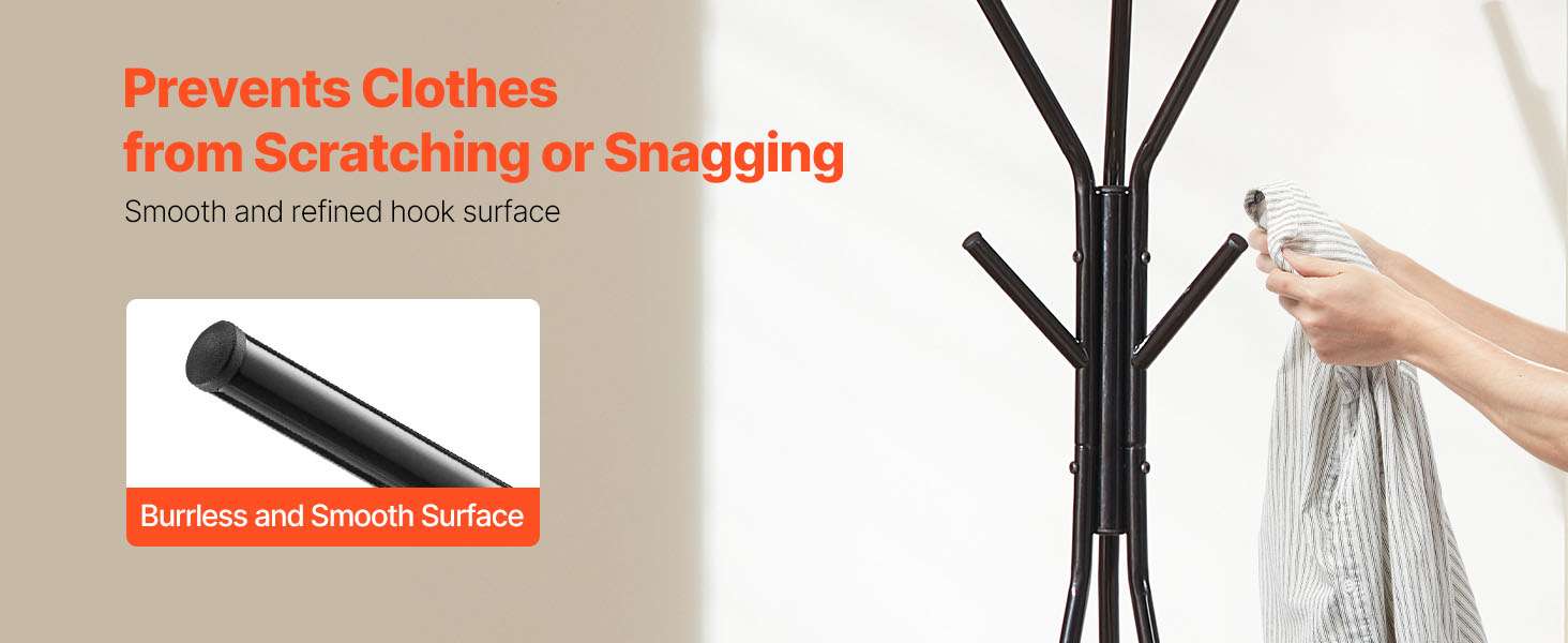 Freestanding Coat Rack with Shelves and Hooks for Entryway Storage - Image 11